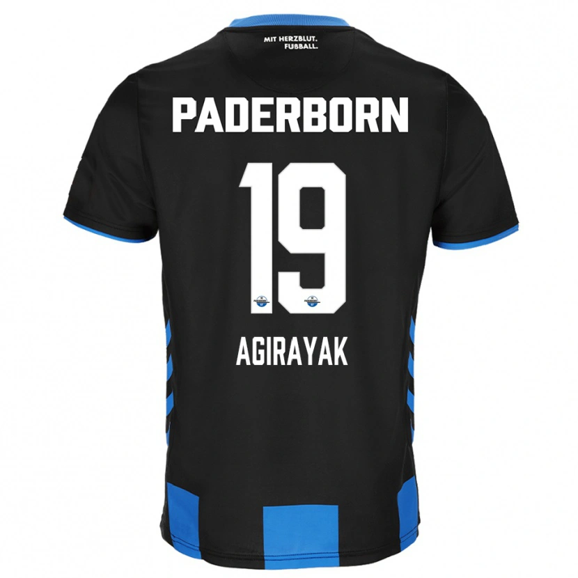 Danxen Kinderen Cihan Agirayak #19 Zwart Blauw Thuisshirt Thuistenue 2025/26 T-Shirt