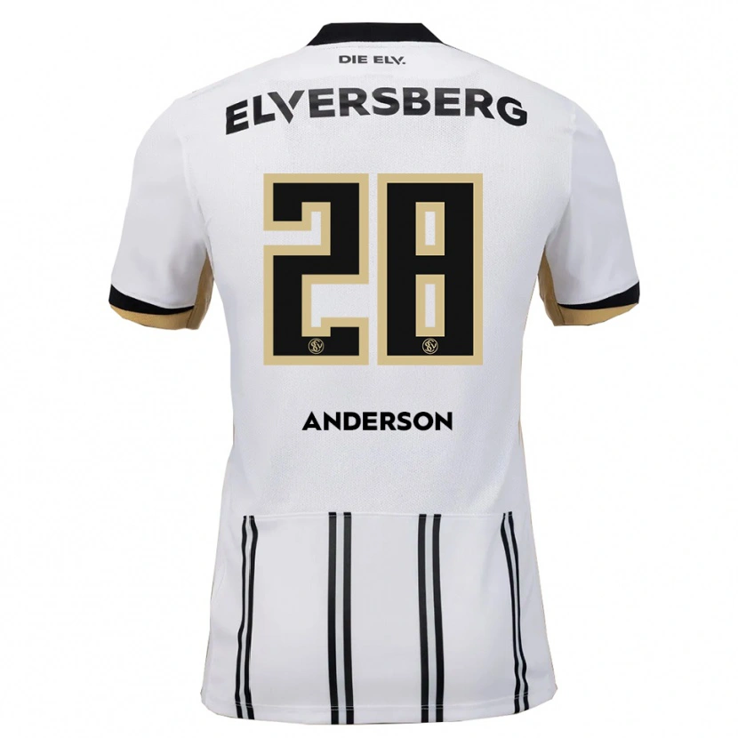 Danxen Kinderen Mira Anderson #28 Wit Zwart Thuisshirt Thuistenue 2025/26 T-Shirt