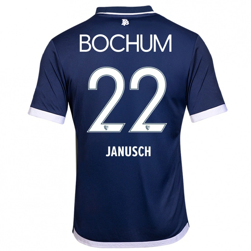 Danxen Kinderen Thees Janusch #22 Marine Wit Thuisshirt Thuistenue 2025/26 T-Shirt