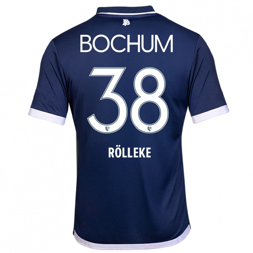Danxen Kinderen Hugo Rölleke #38 Marine Wit Thuisshirt Thuistenue 2025/26 T-Shirt