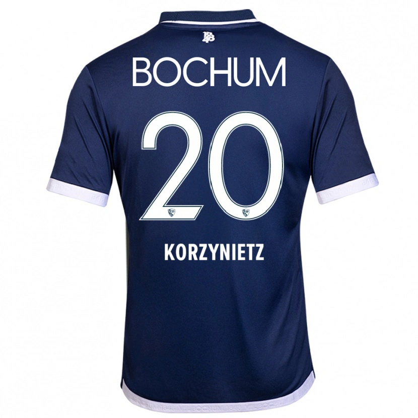 Danxen Kinderen Jaden Korzynietz #20 Marine Wit Thuisshirt Thuistenue 2025/26 T-Shirt
