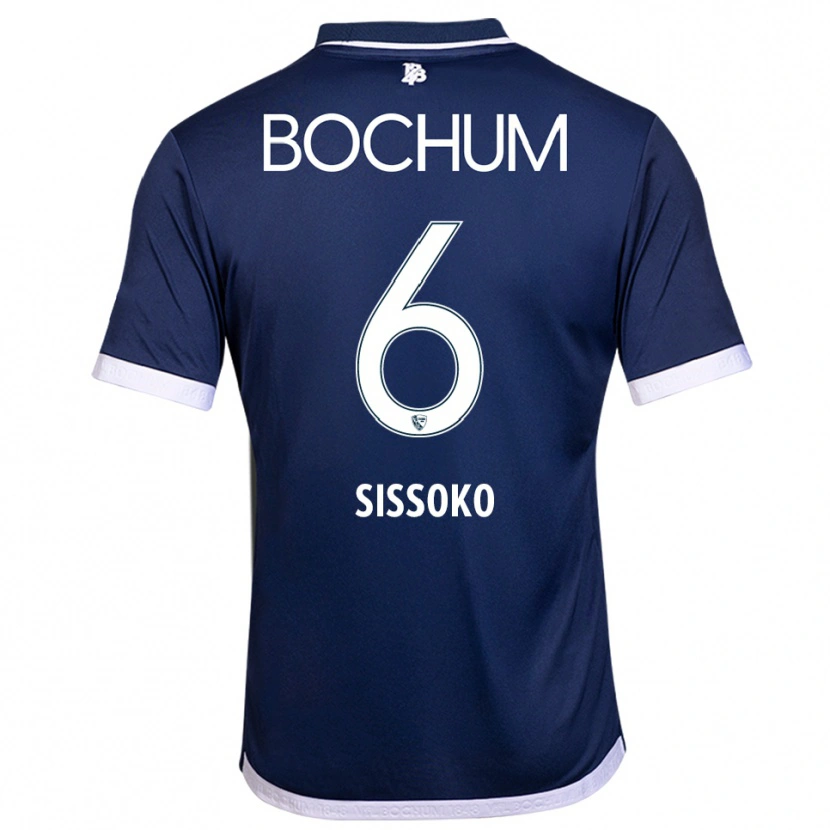 Danxen Kinderen Ibrahima Sissoko #6 Marine Wit Thuisshirt Thuistenue 2025/26 T-Shirt