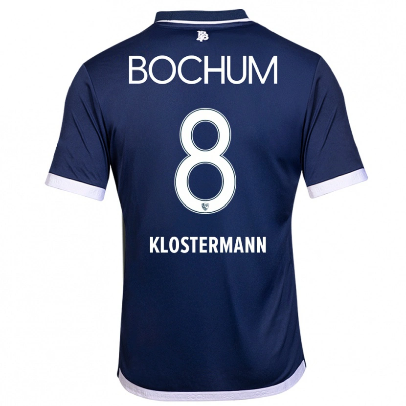 Danxen Kinderen Michelle Klostermann #8 Marine Wit Thuisshirt Thuistenue 2025/26 T-Shirt