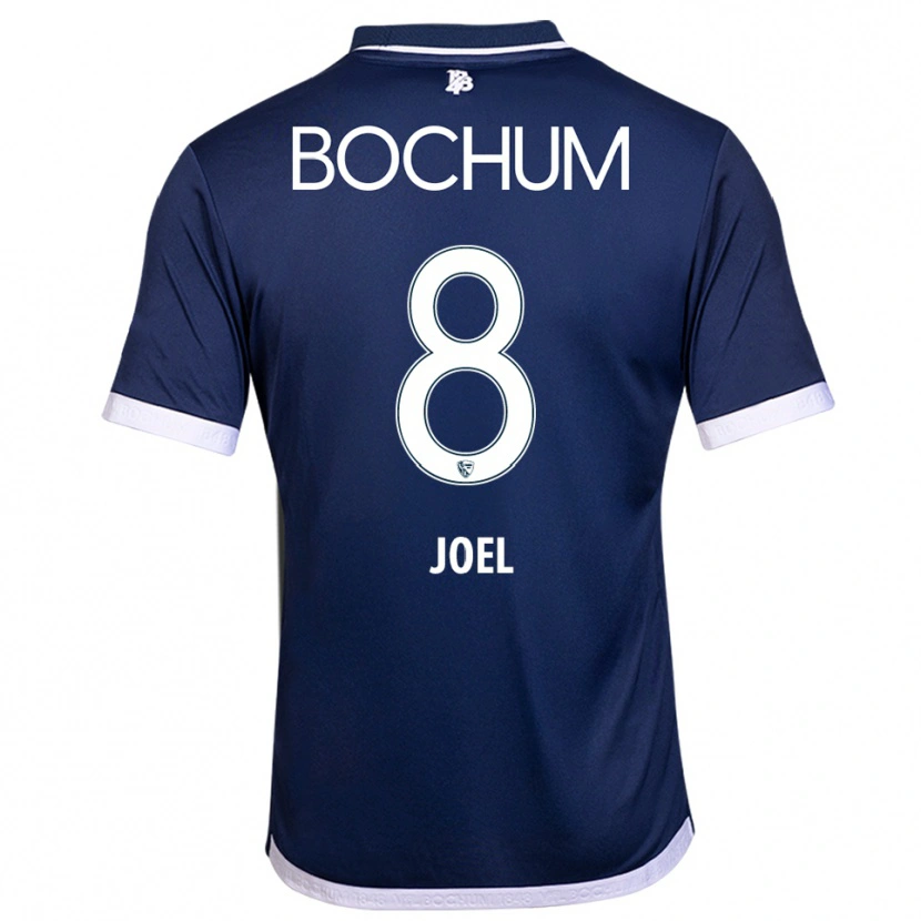 Danxen Kinderen Nico Joel #8 Marine Wit Thuisshirt Thuistenue 2025/26 T-Shirt