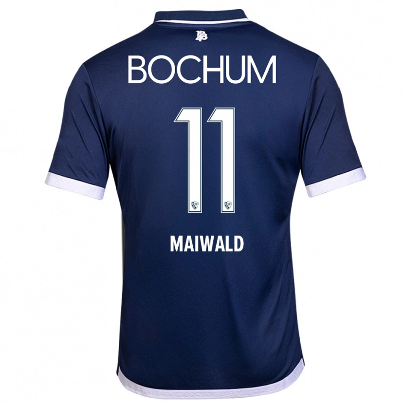 Danxen Kinderen Anna Maiwald #11 Marine Wit Thuisshirt Thuistenue 2025/26 T-Shirt