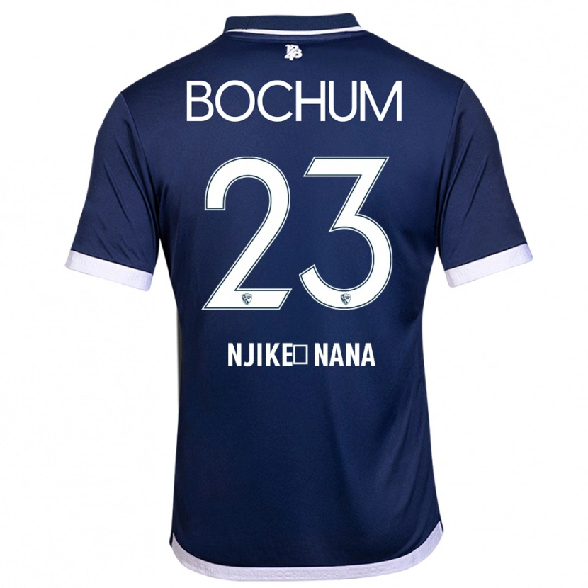 Danxen Kinderen Jean-Philippe Njike-Nana #23 Marine Wit Thuisshirt Thuistenue 2025/26 T-Shirt