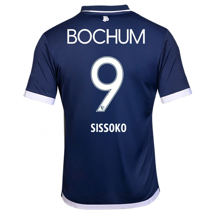 Danxen Kinderen Ibrahim Sissoko #9 Marine Wit Thuisshirt Thuistenue 2025/26 T-Shirt
