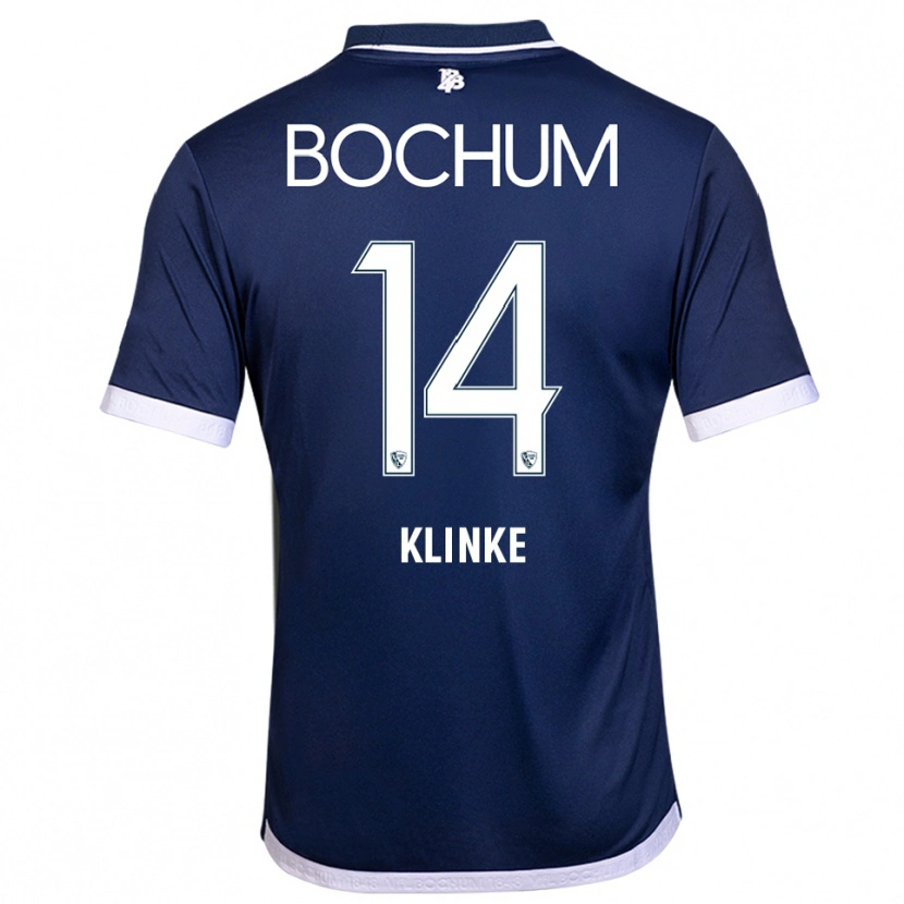 Danxen Kinderen Niklas Klinke #14 Marine Wit Thuisshirt Thuistenue 2025/26 T-Shirt