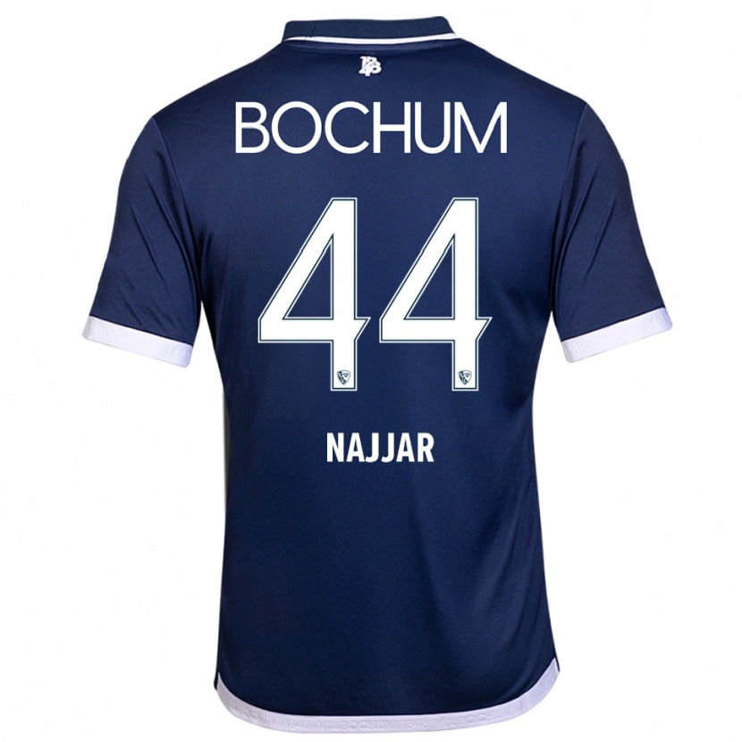 Danxen Kinderen Jamil Najjar #44 Marine Wit Thuisshirt Thuistenue 2025/26 T-Shirt