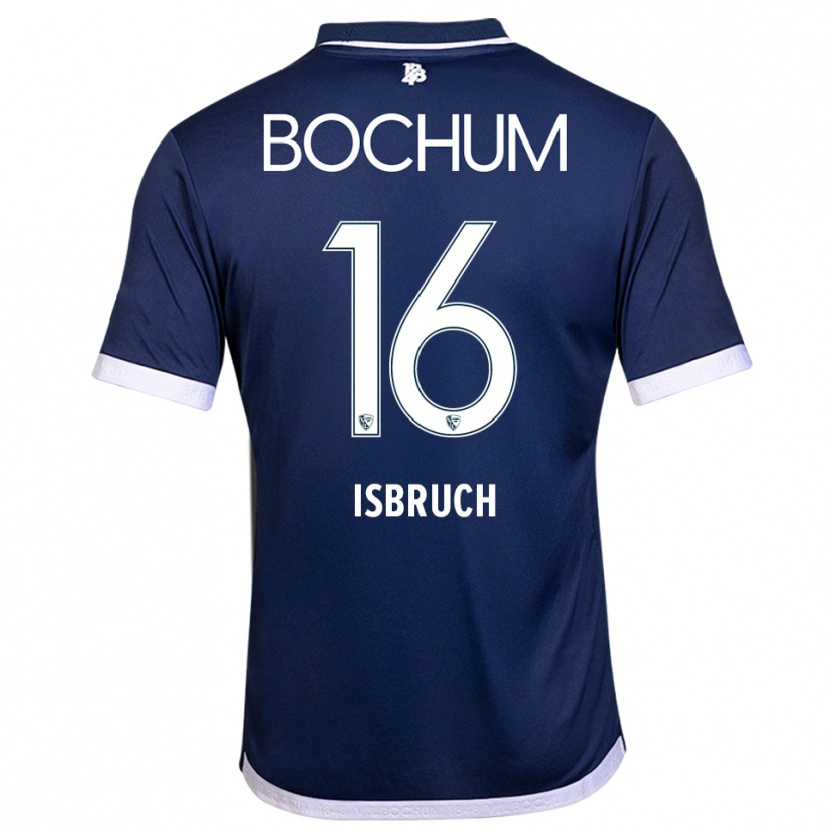 Danxen Kinderen Lasse Isbruch #16 Marine Wit Thuisshirt Thuistenue 2025/26 T-Shirt