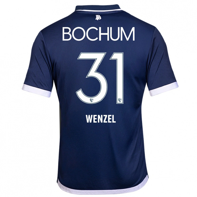 Danxen Kinderen Franziska Wenzel #31 Marine Wit Thuisshirt Thuistenue 2025/26 T-Shirt