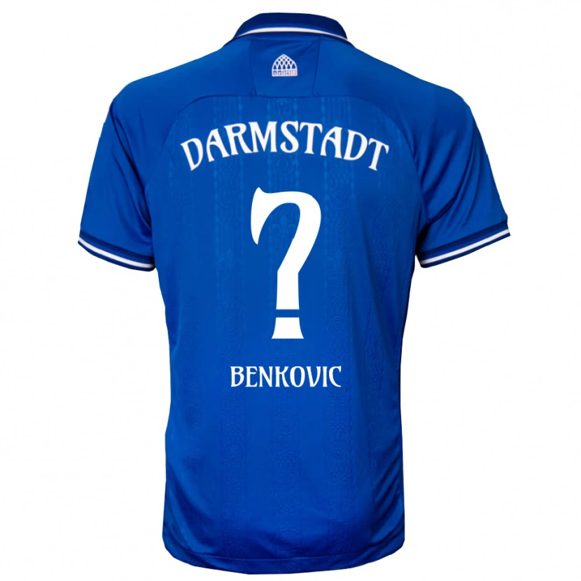 Danxen Kinderen Nikola Benkovic #0 Blauw Wit Thuisshirt Thuistenue 2025/26 T-Shirt