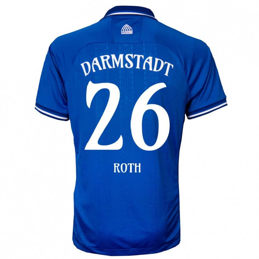 Danxen Kinderen Maximilian Roth #26 Blauw Wit Thuisshirt Thuistenue 2025/26 T-Shirt