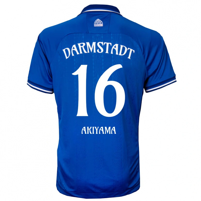 Danxen Kinderen Hiroki Akiyama #16 Blauw Wit Thuisshirt Thuistenue 2025/26 T-Shirt
