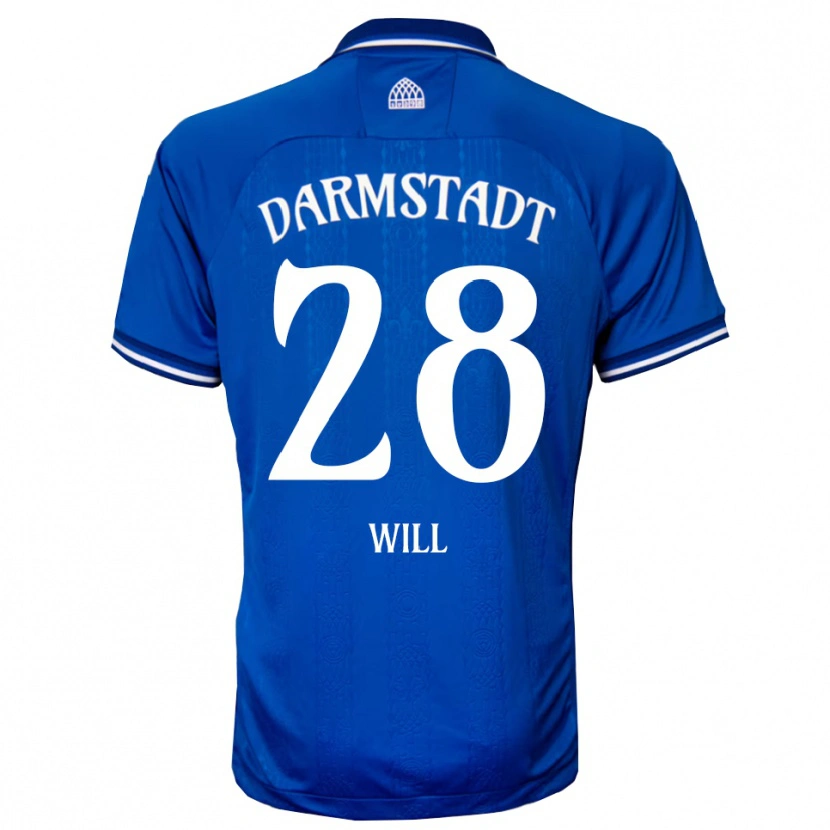Danxen Kinderen Paul Will #28 Blauw Wit Thuisshirt Thuistenue 2025/26 T-Shirt