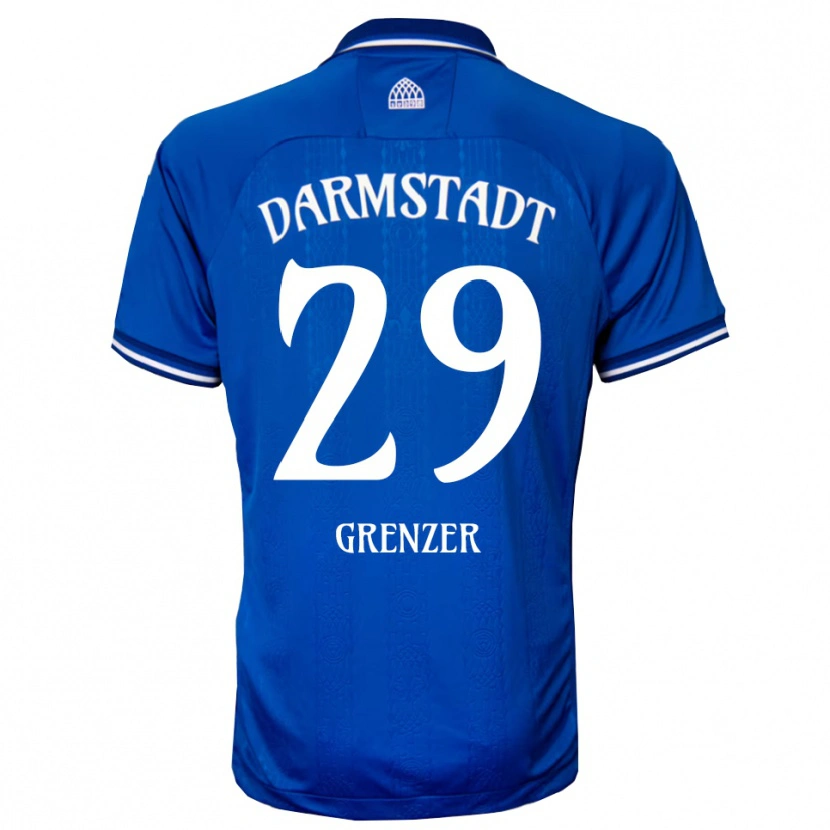 Danxen Kinderen Mika Grenzer #29 Blauw Wit Thuisshirt Thuistenue 2025/26 T-Shirt