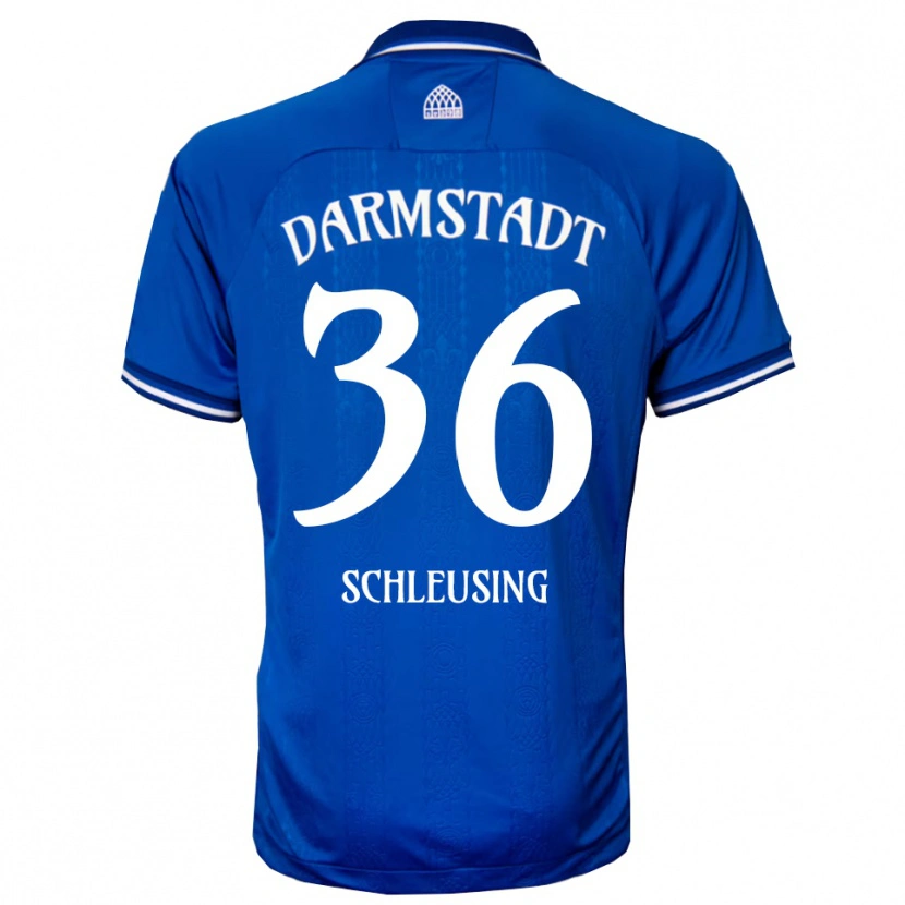 Danxen Kinderen Lenox Schleusing #36 Blauw Wit Thuisshirt Thuistenue 2025/26 T-Shirt