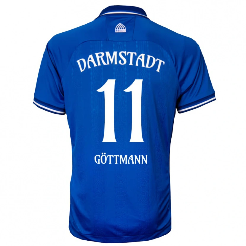 Danxen Kinderen Levin Göttmann #11 Blauw Wit Thuisshirt Thuistenue 2025/26 T-Shirt