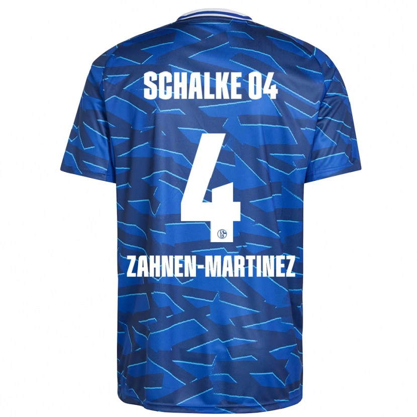 Danxen Kinderen Pablo Zahnen-Martinez #4 Koningsblauw Wit Thuisshirt Thuistenue 2025/26 T-Shirt