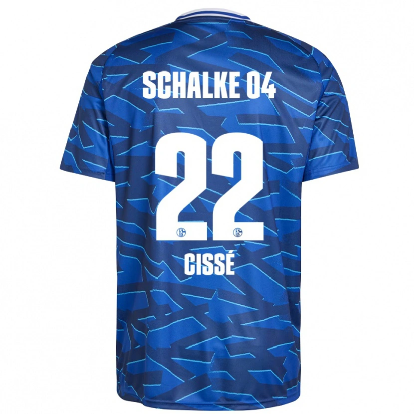 Danxen Kinderen Ibrahima Cissé #22 Koningsblauw Wit Thuisshirt Thuistenue 2025/26 T-Shirt