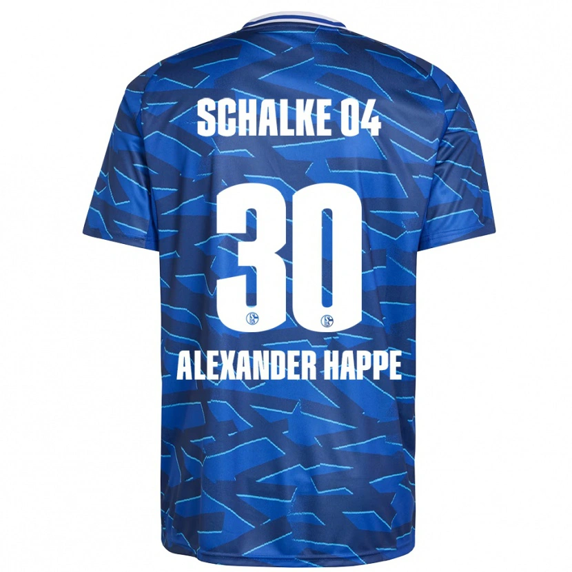 Danxen Kinderen Luca Alexander Happe #30 Koningsblauw Wit Thuisshirt Thuistenue 2025/26 T-Shirt