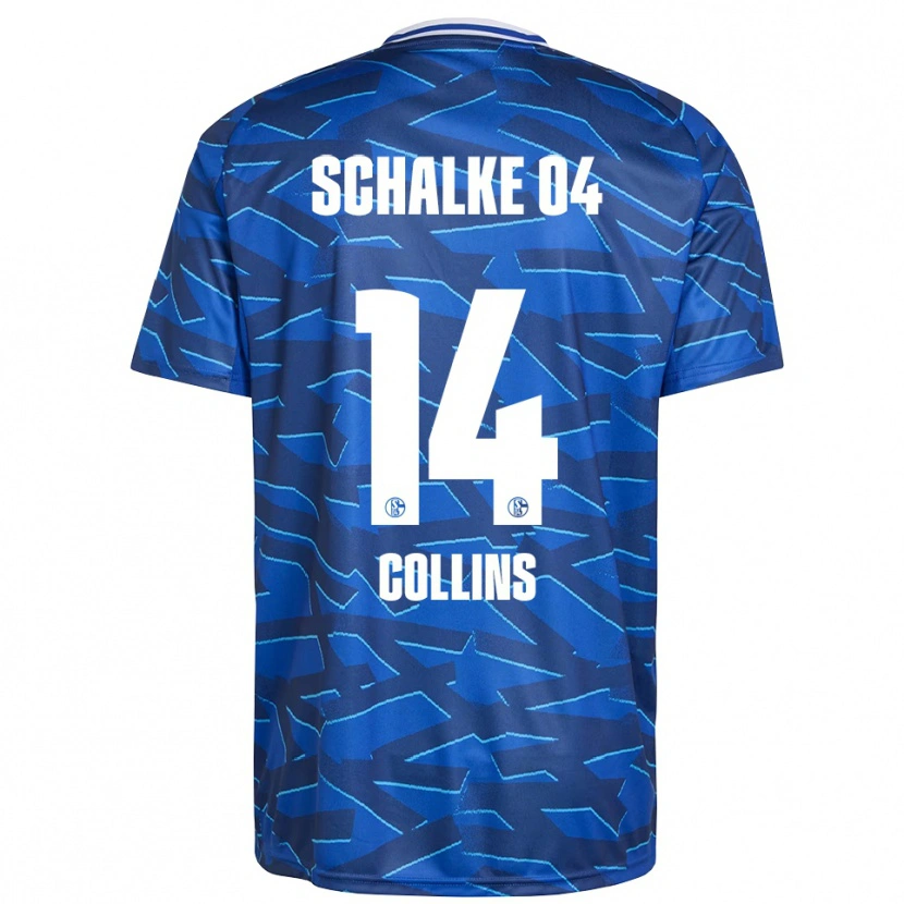 Danxen Kinderen Brody Collins #14 Koningsblauw Wit Thuisshirt Thuistenue 2025/26 T-Shirt