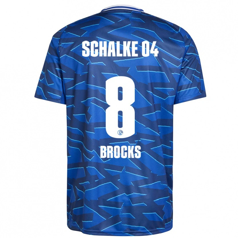 Danxen Kinderen Mika Brocks #8 Koningsblauw Wit Thuisshirt Thuistenue 2025/26 T-Shirt
