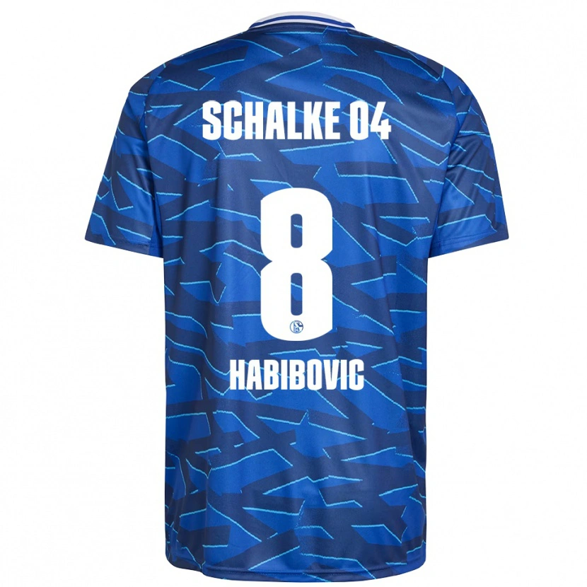 Danxen Kinderen Edina Habibovic #8 Koningsblauw Wit Thuisshirt Thuistenue 2025/26 T-Shirt