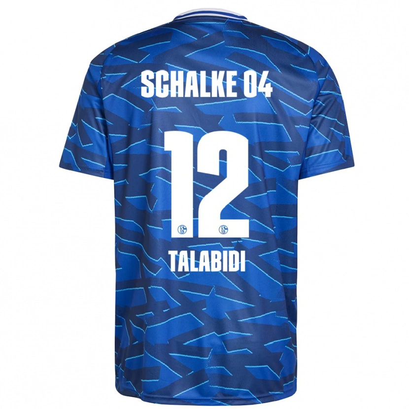 Danxen Kinderen Malik Talabidi #12 Koningsblauw Wit Thuisshirt Thuistenue 2025/26 T-Shirt