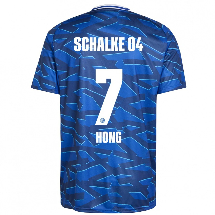 Danxen Kinderen Seok-Ju Hong #7 Koningsblauw Wit Thuisshirt Thuistenue 2025/26 T-Shirt