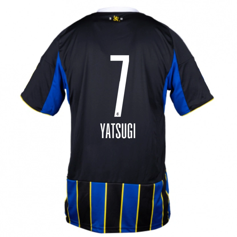 Danxen Kinderen Akane Yatsugi #7 Blauw Zwart Geel Thuisshirt Thuistenue 2025/26 T-Shirt