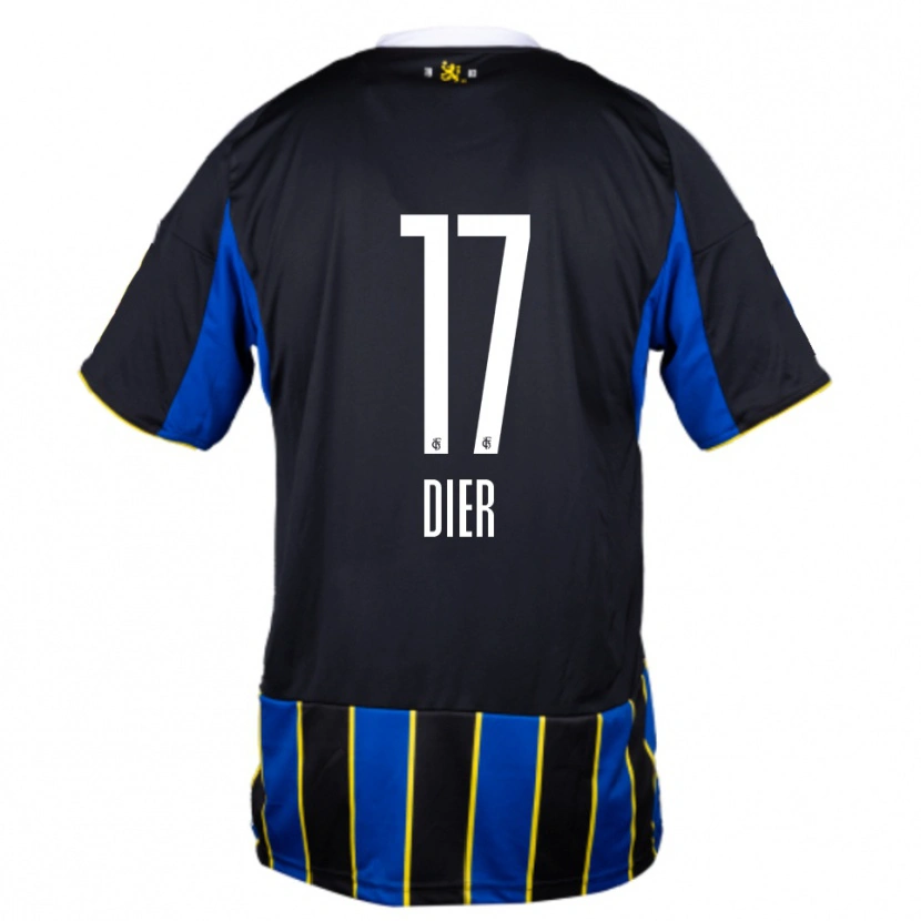 Danxen Kinderen Lucas Dier #17 Blauw Zwart Geel Thuisshirt Thuistenue 2025/26 T-Shirt