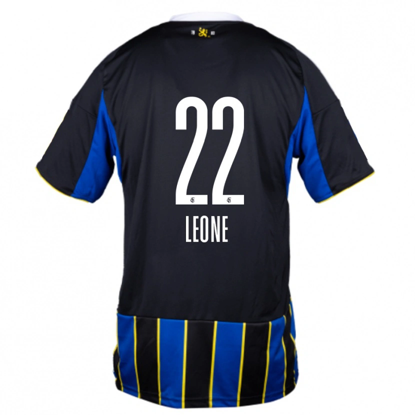 Danxen Kinderen Vincent Leone #22 Blauw Zwart Geel Thuisshirt Thuistenue 2025/26 T-Shirt