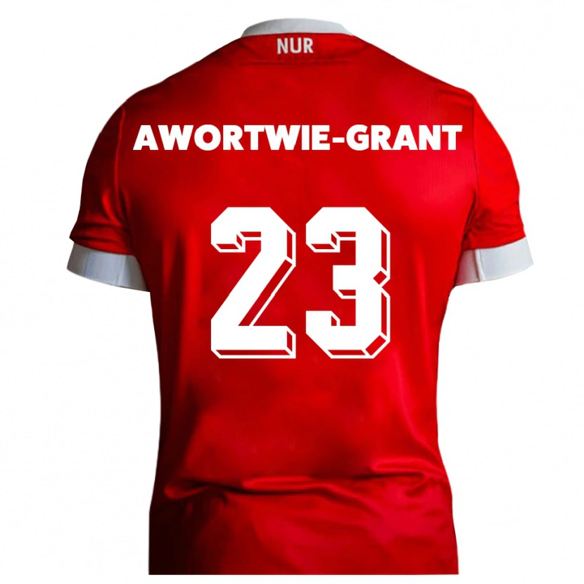 Danxen Kinderen Nyamekye Awortwie-Grant #23 Rood Wit Thuisshirt Thuistenue 2025/26 T-Shirt