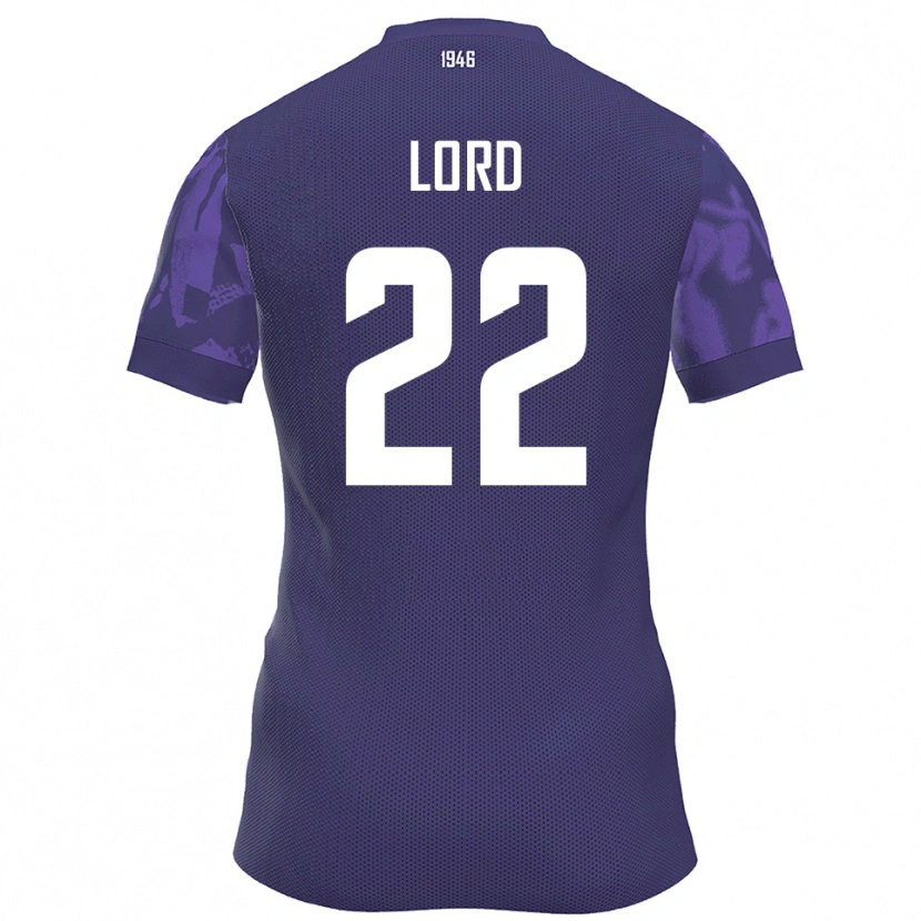 Danxen Kinderen Louis Lord #22 Paars Wit Thuisshirt Thuistenue 2025/26 T-Shirt