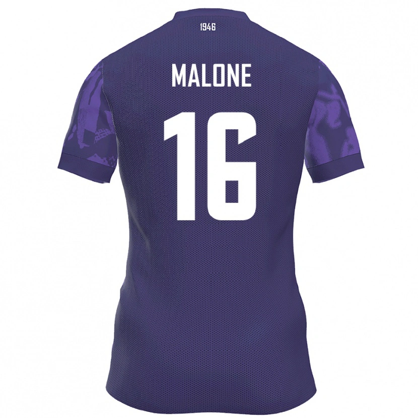 Danxen Kinderen Ryan Malone #16 Paars Wit Thuisshirt Thuistenue 2025/26 T-Shirt