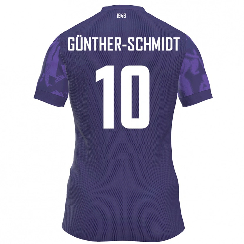 Danxen Kinderen Julian Günther-Schmidt #10 Paars Wit Thuisshirt Thuistenue 2025/26 T-Shirt
