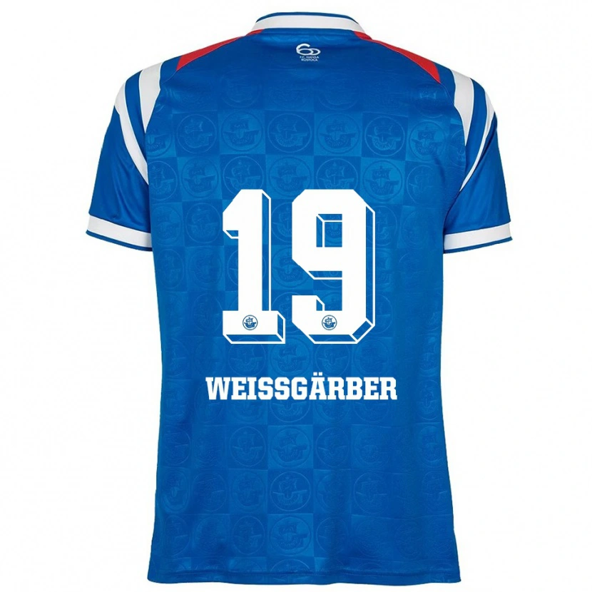 Danxen Kinderen Ronja Weißgärber #19 Blauw Wit Rood Thuisshirt Thuistenue 2025/26 T-Shirt