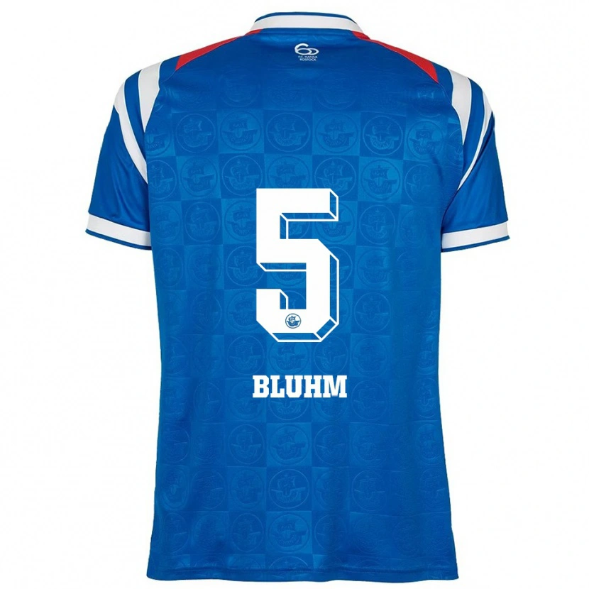 Danxen Kinderen Theodor Bluhm #5 Blauw Wit Rood Thuisshirt Thuistenue 2025/26 T-Shirt