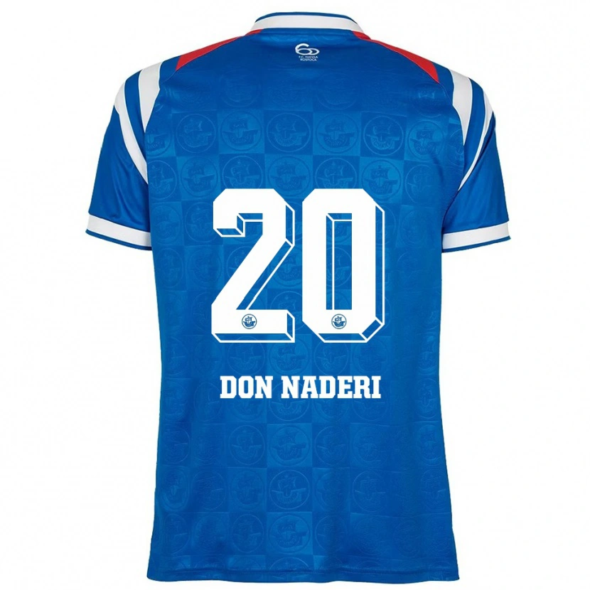 Danxen Kinderen Ryan Naderi #20 Blauw Wit Rood Thuisshirt Thuistenue 2025/26 T-Shirt