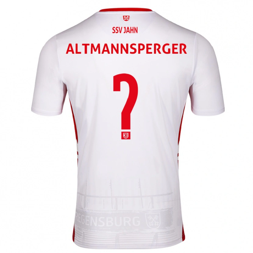 Danxen Kinderen Felix Altmannsperger #0 Wit Rood Thuisshirt Thuistenue 2025/26 T-Shirt