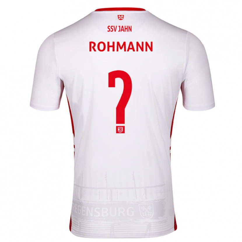 Danxen Kinderen Jonas Rohmann #0 Wit Rood Thuisshirt Thuistenue 2025/26 T-Shirt