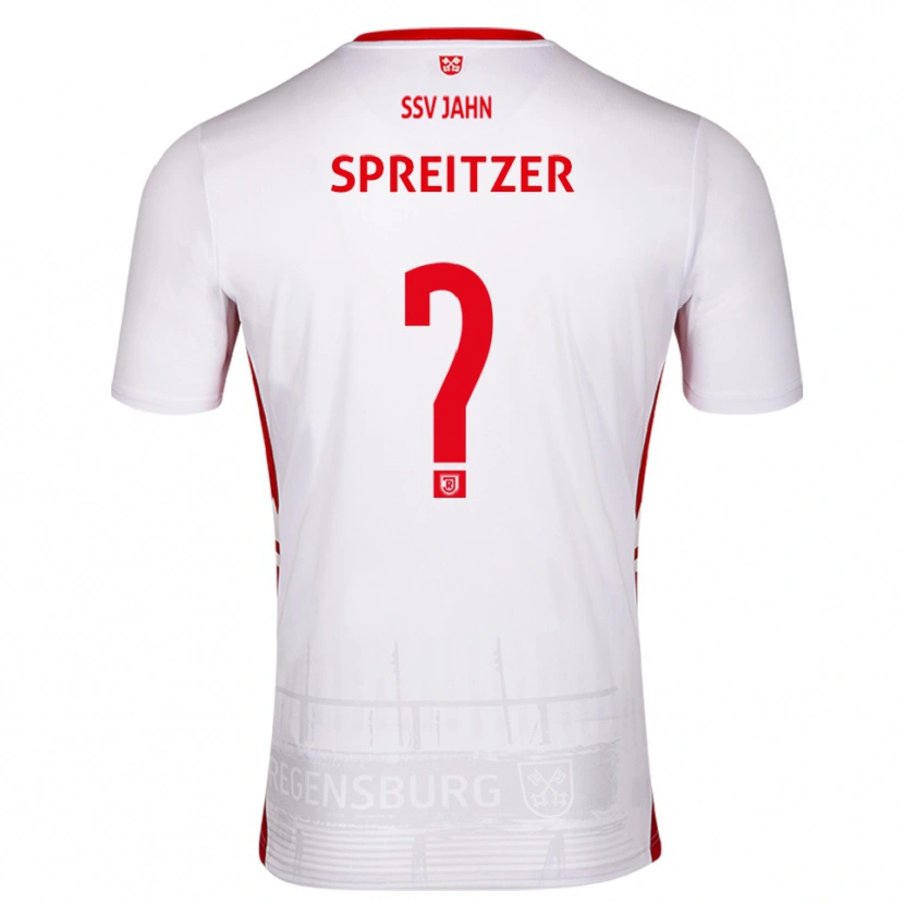 Danxen Kinderen Simon Spreitzer #0 Wit Rood Thuisshirt Thuistenue 2025/26 T-Shirt