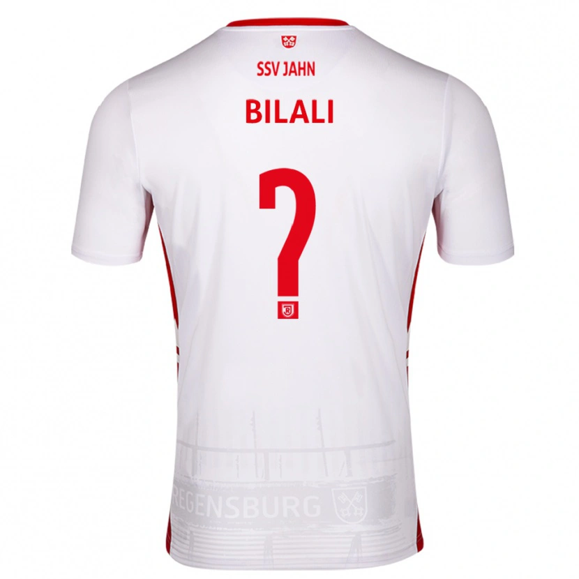 Danxen Kinderen Besmir Bilali #0 Wit Rood Thuisshirt Thuistenue 2025/26 T-Shirt