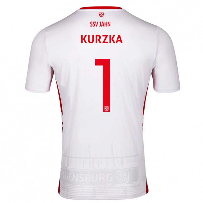 Danxen Kinderen Timo Kurzka #1 Wit Rood Thuisshirt Thuistenue 2025/26 T-Shirt