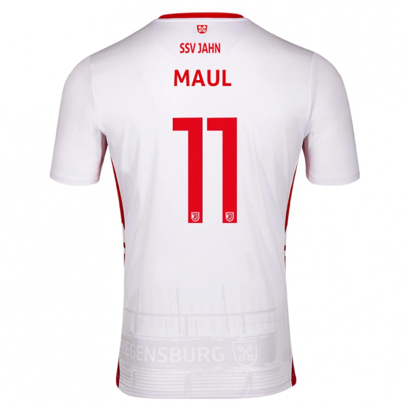Danxen Kinderen Marco Maul #11 Wit Rood Thuisshirt Thuistenue 2025/26 T-Shirt