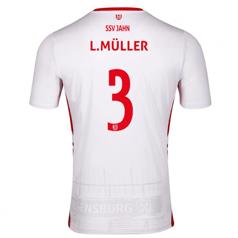 Danxen Kinderen Lenny Müller #3 Wit Rood Thuisshirt Thuistenue 2025/26 T-Shirt