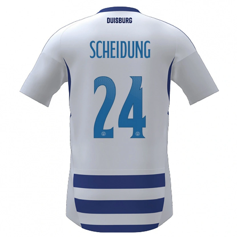 Danxen Kinderen Lilli Scheidung #24 Wit Blauw Thuisshirt Thuistenue 2025/26 T-Shirt