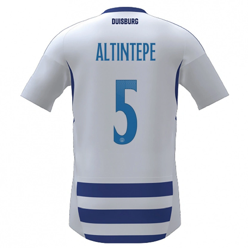 Danxen Kinderen Sükeyne Altintepe #5 Wit Blauw Thuisshirt Thuistenue 2025/26 T-Shirt