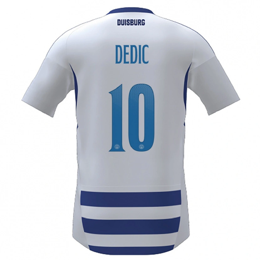 Danxen Kinderen Sejla Dedic #10 Wit Blauw Thuisshirt Thuistenue 2025/26 T-Shirt